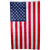 Patriotic Americana Embroidered Outdoor House Flag with Grommets 3' x 5'