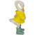 9.5" Standing Spring Duck with Yellow Raincoat and Teal Blue Rain Boots Figurine