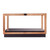 32.5" Bronze and Black Square Glass Top Cocktail Table