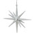 6" White Glittered Starburst Christmas Ornament