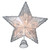 14" Gray Lighted Scrollwork Star Christmas Tree Topper - Clear Lights