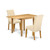 East West Furniture Norden Wood 3-Piece Parson Dining Set In Oak NDBA3-OAK-02