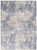 Nourison Sleek Textures 7'10" x 10'6" Ivory And Blue Area Rug 099446711304