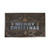 Gold and Silver "Merry Christmas" Doormat with Reindeer 18" x 30"