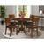 East West Furniture Dublin Wood 5-Piece Dining Set With Espresso DLLY5-ESP-LC