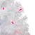 2' Pre-lit White Iridescent Pine Artificial Christmas Tree - Pink Lights