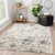 Jaipur Living Arvo Abstract White And Dark Gray Round 5'11" Area Rug RUG142768