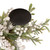 Triple Candle Holder with Frosted Foliage and Berries Christmas Decoration