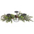 Triple Candle Holder with Frosted Foliage and Pine Cones Christmas Decoration - 26"