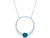 3.85 Carat (ctw) London Blue Topaz Circle of Life Pendant Necklace in Sterling Silver with Chain