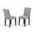 East West Furniture Abbott Wood Set Of 2 Parson Chair With Black Finish ABP1T06