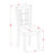 East West Furniture Dublin Wood 5-Piece Dining Set With Black DLNI5-BLK-C