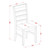 East West Furniture Dublin Wood 5-Piece Dining Set With Black DLPF5-BLK-C