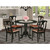 East West Furniture Dublin Wood 5-Piece Dining Set In Black Finish DLKE5-BLK-LC