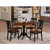 East West Furniture Dublin Wood 5-Piece Dining Set With Black DLPL5-BCH-W