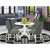 East West Furniture Dublin Wood 5-Piece Parson Dining Set DLDR5-LWH-07