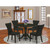 East West Furniture Dublin Wood 5-Piece Parson Dining Set DLGA5-BLK-24