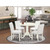 East West Furniture Dublin Wood 5-Piece Parson Dining Set DLAB5-LWH-64