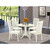East West Furniture Dublin Wood 5-Piece Dining Set With White DLIP5-LWH-W