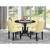 East West Furniture Dublin Wood 5-Piece Parson Dining Set DLAB5-BLK-73
