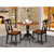 East West Furniture Dublin Wood 3-Piece Dining Set With Black DLKE3-BCH-W