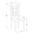 East West Furniture Dublin Wood 3-Piece Dining Set With Black DLNI3-BCH-W