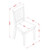 East West Furniture Dublin Wood 3-Piece Dining Set With Black DLAN3-BLK-C