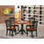East West Furniture Dublin Wood 5-Piece Dining Set With Black DLDA5-BCH-W