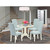 East West Furniture Dublin Wood 5-Piece Parson Dining Set DLCE5-WHI-15