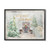 Brown and Green All Is Calm Vintage Christmas Country Road Rectangular Framed Wall Art 30" x 24"