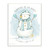 White and Blue "Christmas On the Beach" Snowman Wall Plaque Art Decor 19" x 13"