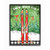 Green and Red "Snow Much Fun" with Ski Framed Wall Art Decor 30" x 24"