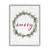 Gray and Red "Merry" Festive Holiday Wreath Giclee Texturized Christmas Wall Art 20" x 16"