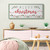 Red and Green Merry Christmas Phrase Festive Floral Holly Rectangular Wall Art 48" x 20"