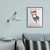 White and Red Jingle All The Way Sassy Christmas Donkey Rectangular Framed Wall Art 30" x 24"