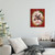 Red and Brown Merry Christmas Moose Holiday Wreath Stretched Wall Art 20" x 16"