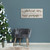 Beige and Green All Safely Gathered Christmas Rectangular Canvas Wall Art Decor 30" x 13"