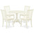 East West Furniture Dublin Wood 5-Piece Dining Set With White DLDA5-WHI-C