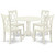 East West Furniture Dublin Wood 5-Piece Dining Set With White DLCL5-LWH-W