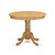 East West Furniture Antique Wood Table With Pedestal With Oak Finish ANT-OAK-TP