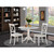 East West Furniture Dublin Wood 3-Piece Dining Set With White DLBO3-WHI-W