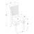 East West Furniture Dublin Wood 5-Piece Dining Set With Black DLWE5-BCH-W