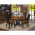 East West Furniture Dublin Wood 5-Piece Dining Set With Black DLWE5-BCH-W
