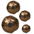 Set of 4 Gold Vintage Lucky Coins Bowls Hanging Wall Decors 11"