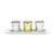 Elegant Designs Winter Wonderland Set Of 3 Candle In Silver And Gold HG5000-SAG
