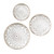 Madison Park Wood Wall Decor 3-Pc Set With Natural And White Finish MP95B-0257