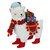 8.5" White and Red Plush Llama with Hat Christmas Tabletop Figure