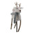 13” Tan Brown and Gray Plush Reindeer Christmas Tabletop Decoration