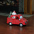 14.5" Red Pre-Lit LED Snowman in Truck with Tree Christmas Tabletop Decor
