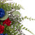 Americana Mixed Foliage and Florals Patriotic Wreath, 24-Inch, Unlit